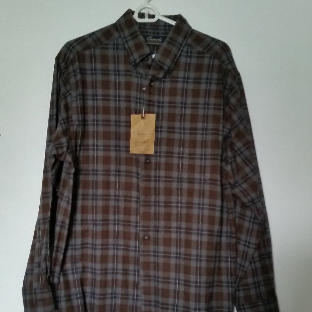 Men's Flannel Shirt L NEW